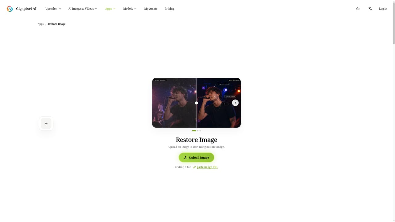 GigapixelAI — Repair old or damaged photos in a dedicated pass