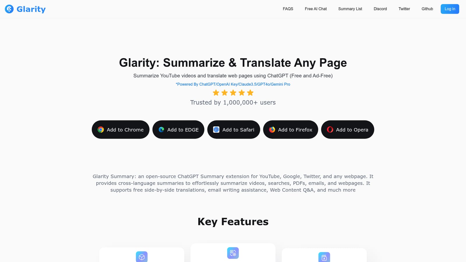 Glarity — Install the extension for your browser