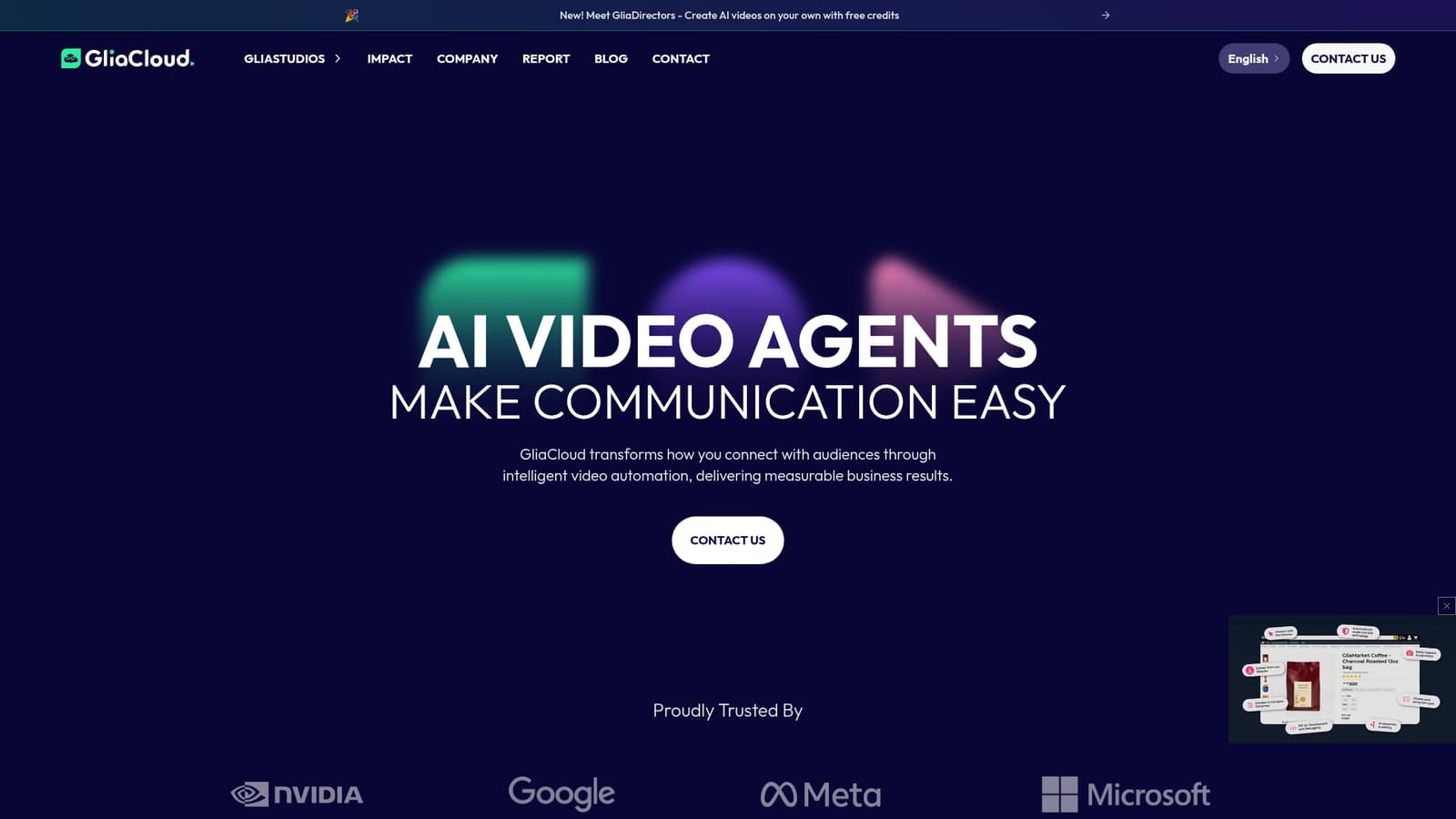 GliaCloud — Review the three product lines