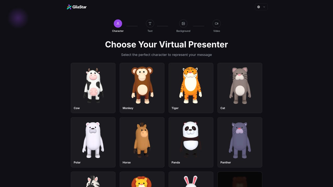 GliaStar — Open the demo and see the animation output