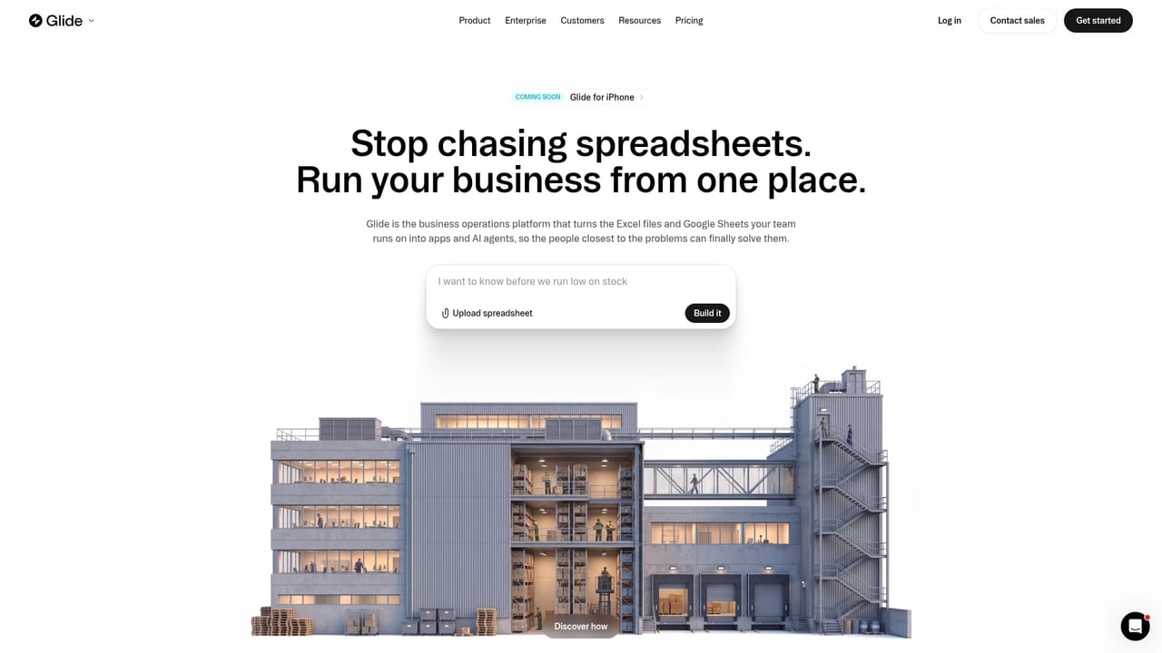 Glide Apps — Sign up and start a build