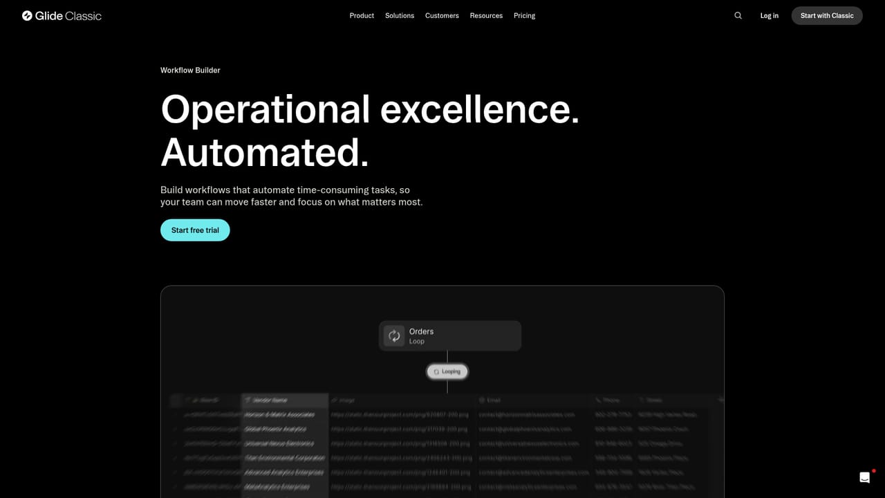 Glide Apps — Automate with workflow AI steps