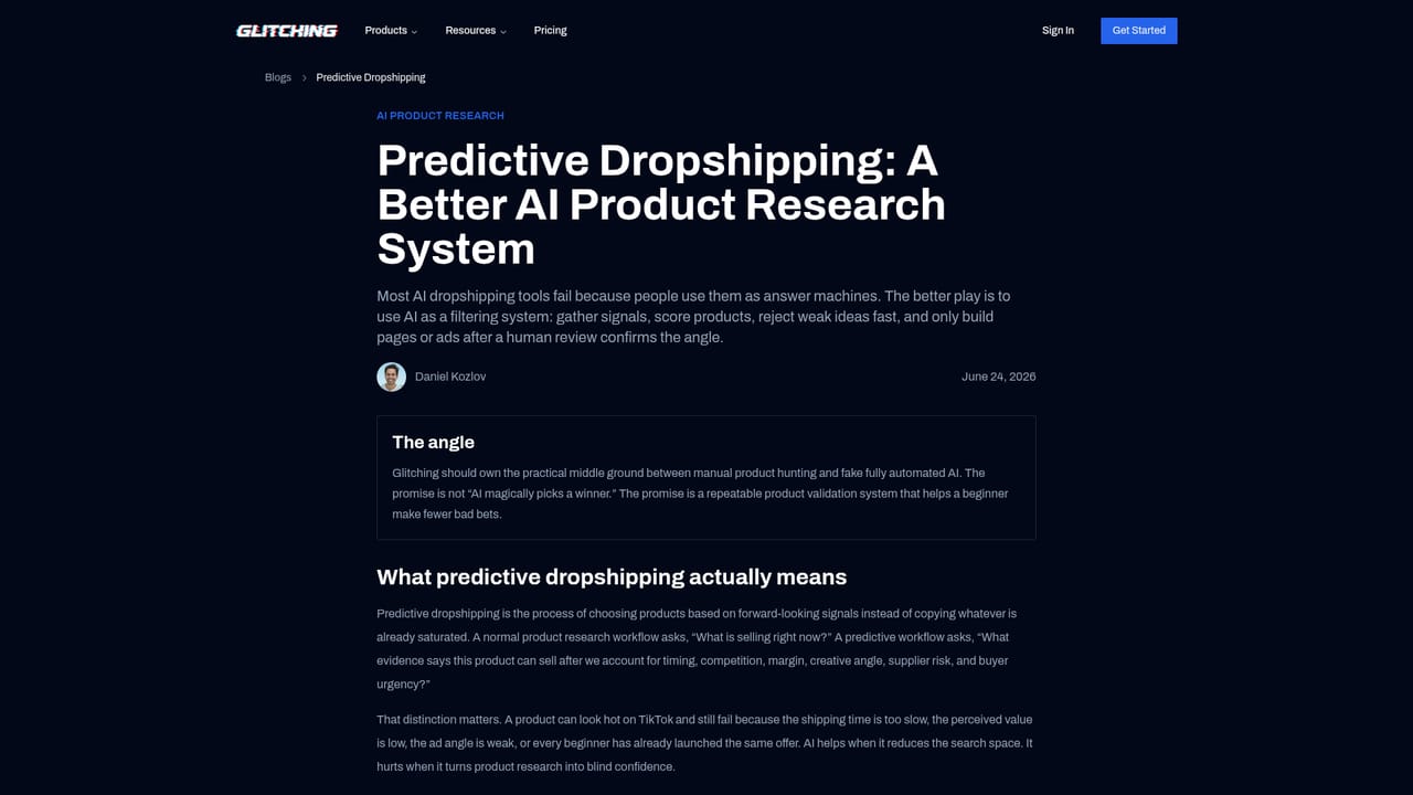 Glitching — Read the workflow explainer before buying