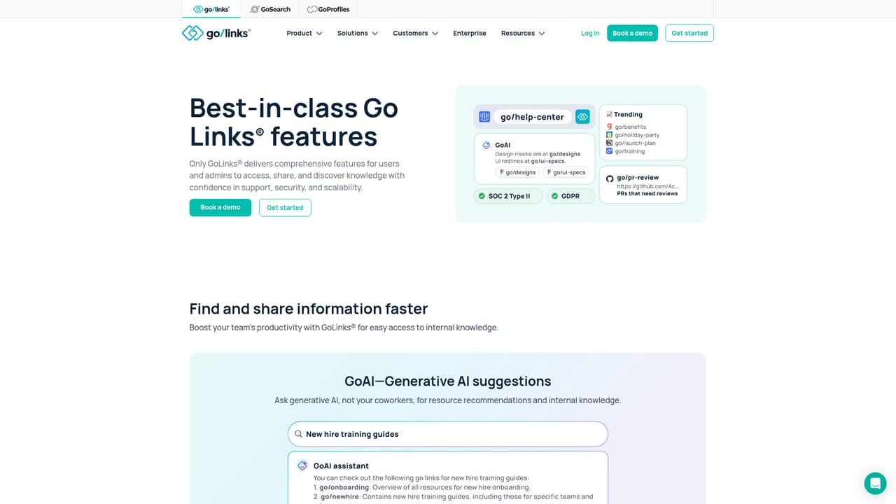 GoLinks — Review the platform features