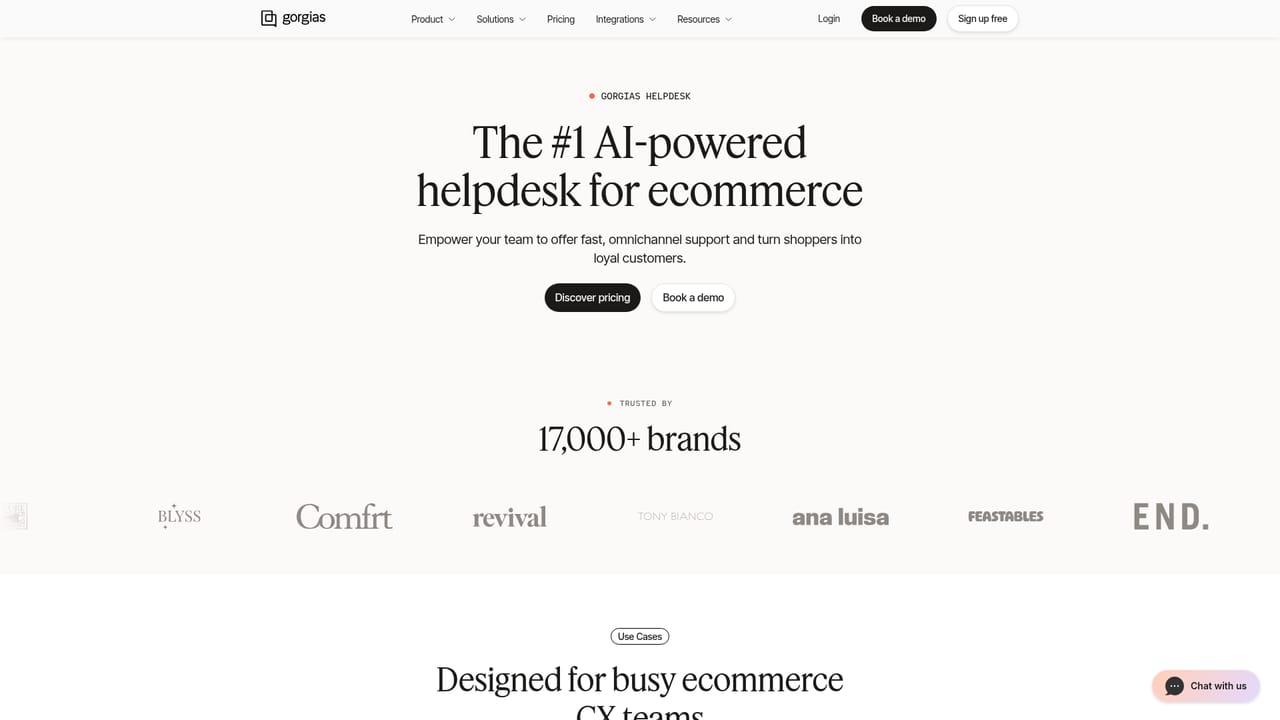 Gorgias — Connect your ecommerce platform