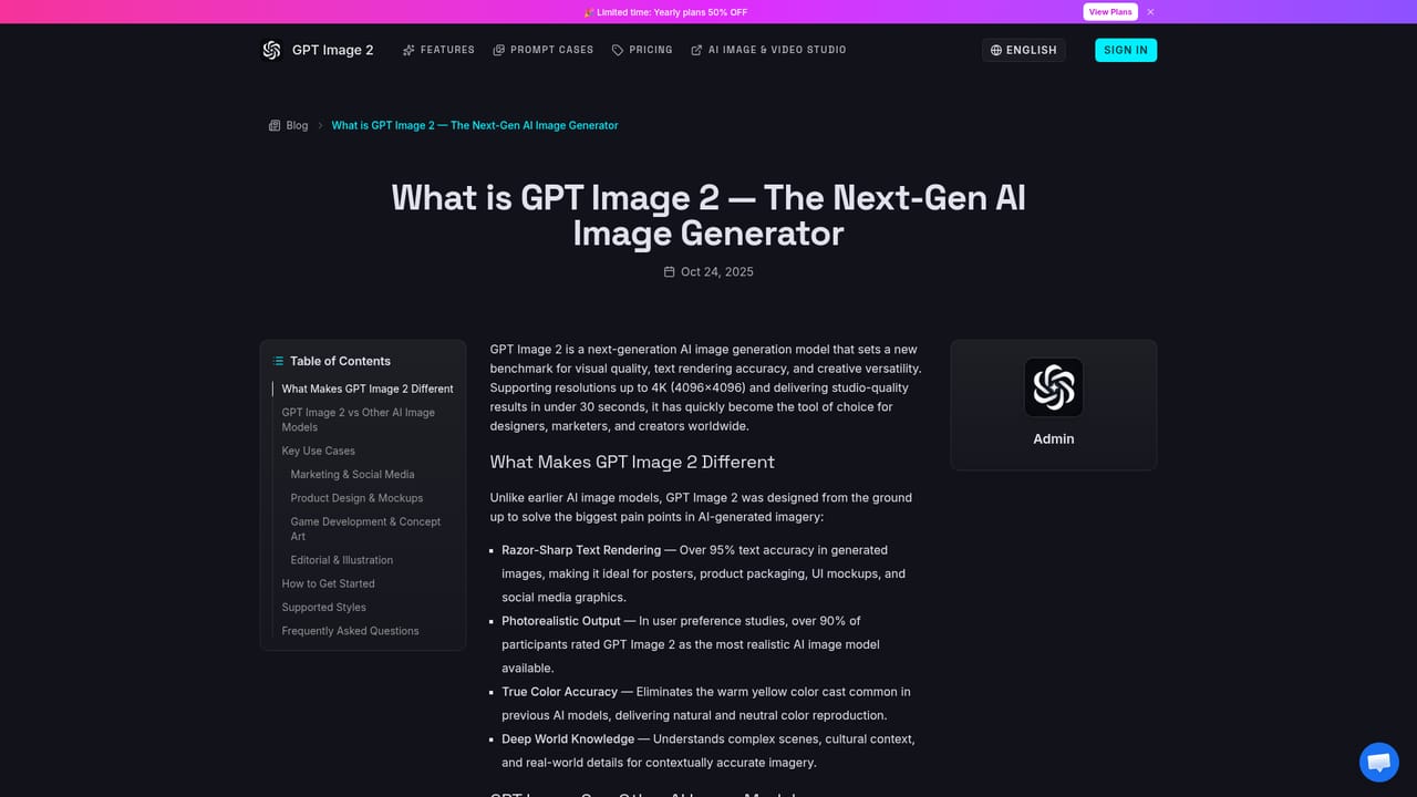 GPT Image 2 3rd party — Read background on the model