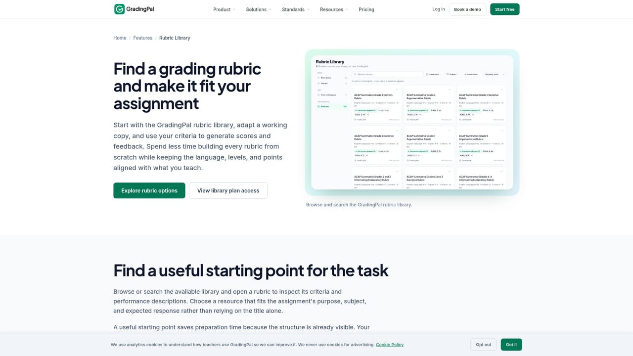 GradingPal — Set up the assignment and rubric