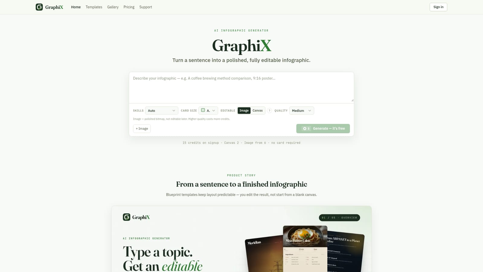 Graphix — Open the studio and check your credits