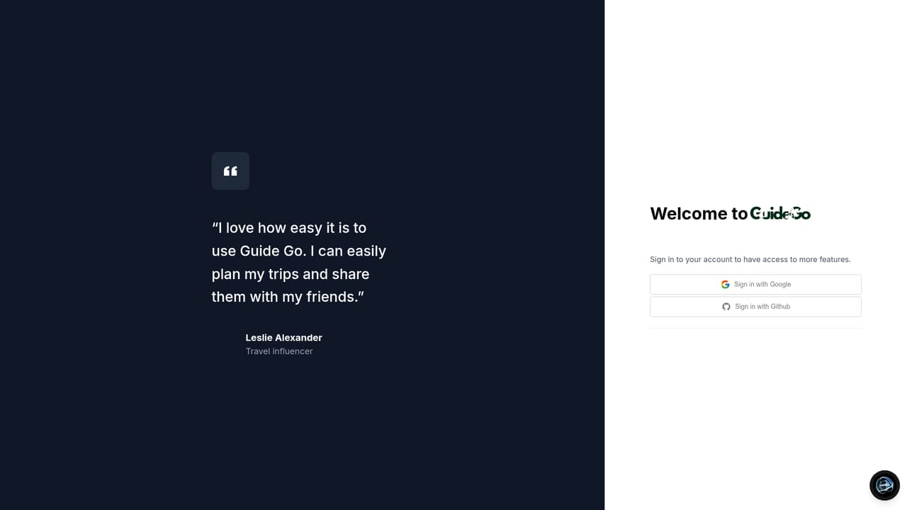 GuideGo — Generate the itinerary