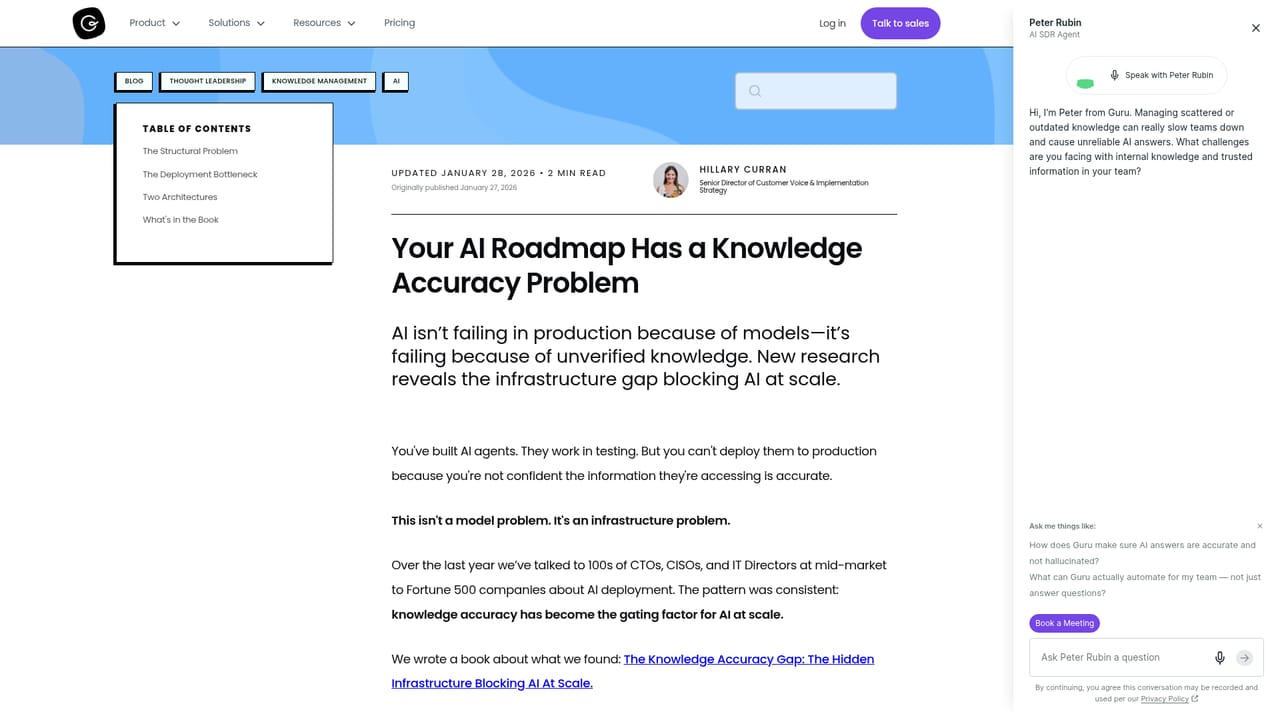 Guru — Read the accuracy research