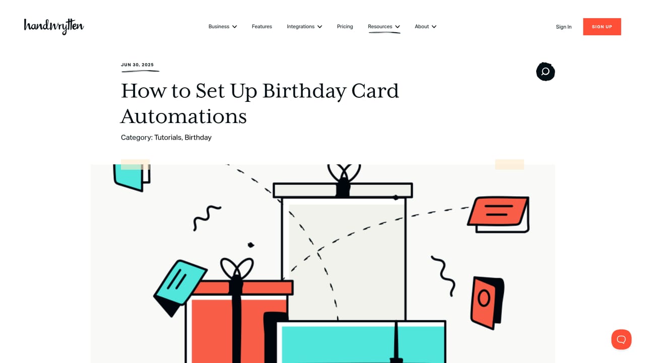 Handwrytten — Send one card or set up automation