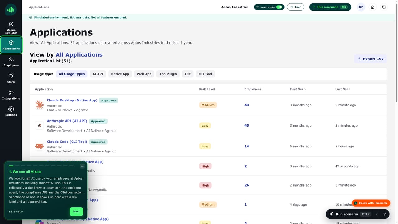 Harmonic Security — Try the console preview before talking to sales