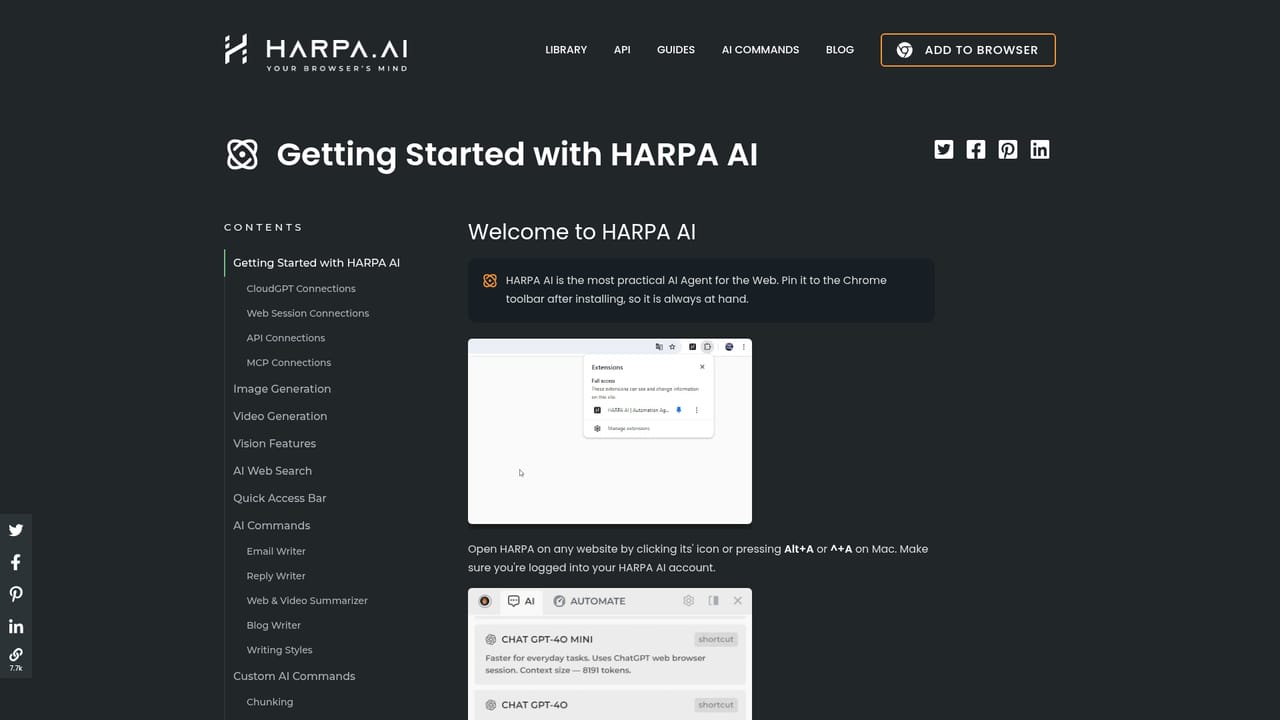 Harpa — Pick a ready-made prompt