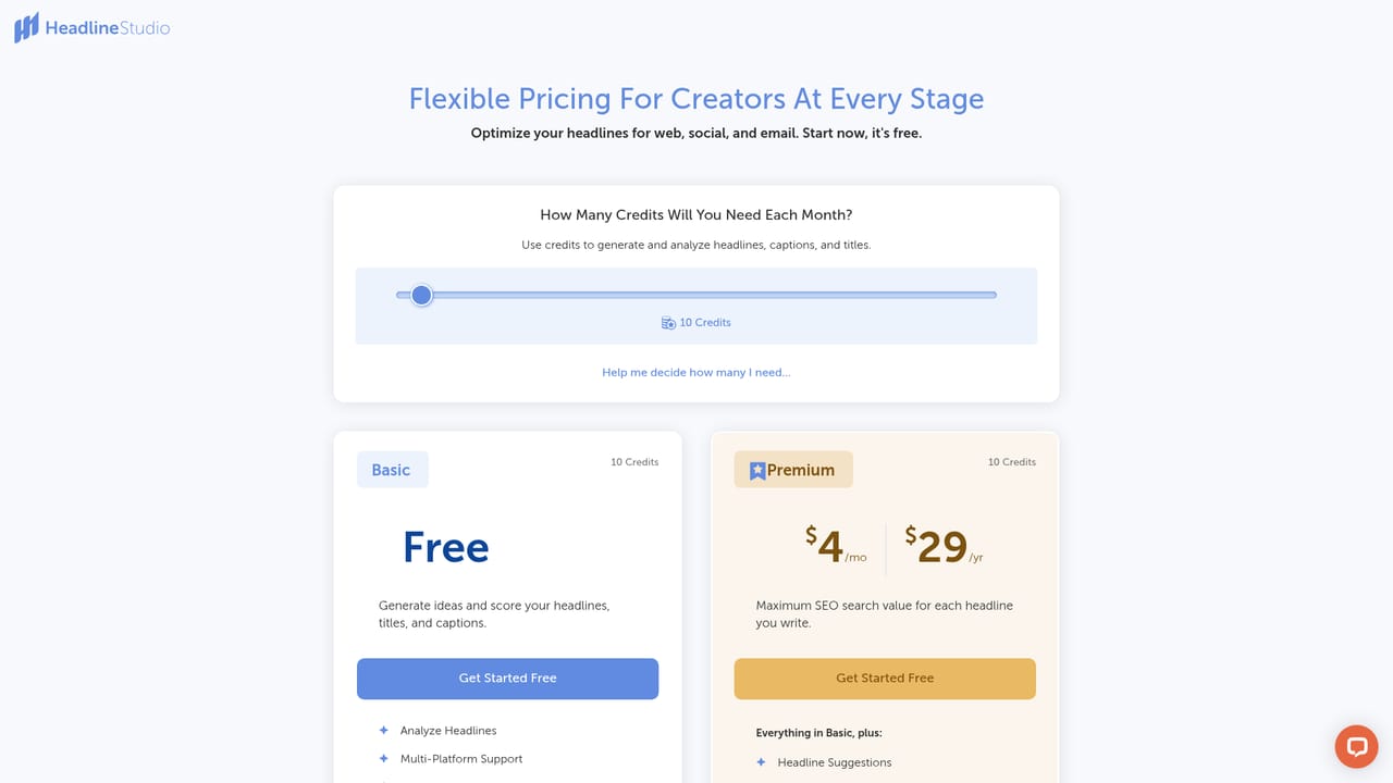 Headline Studio by CoSchedule — Review Premium pricing