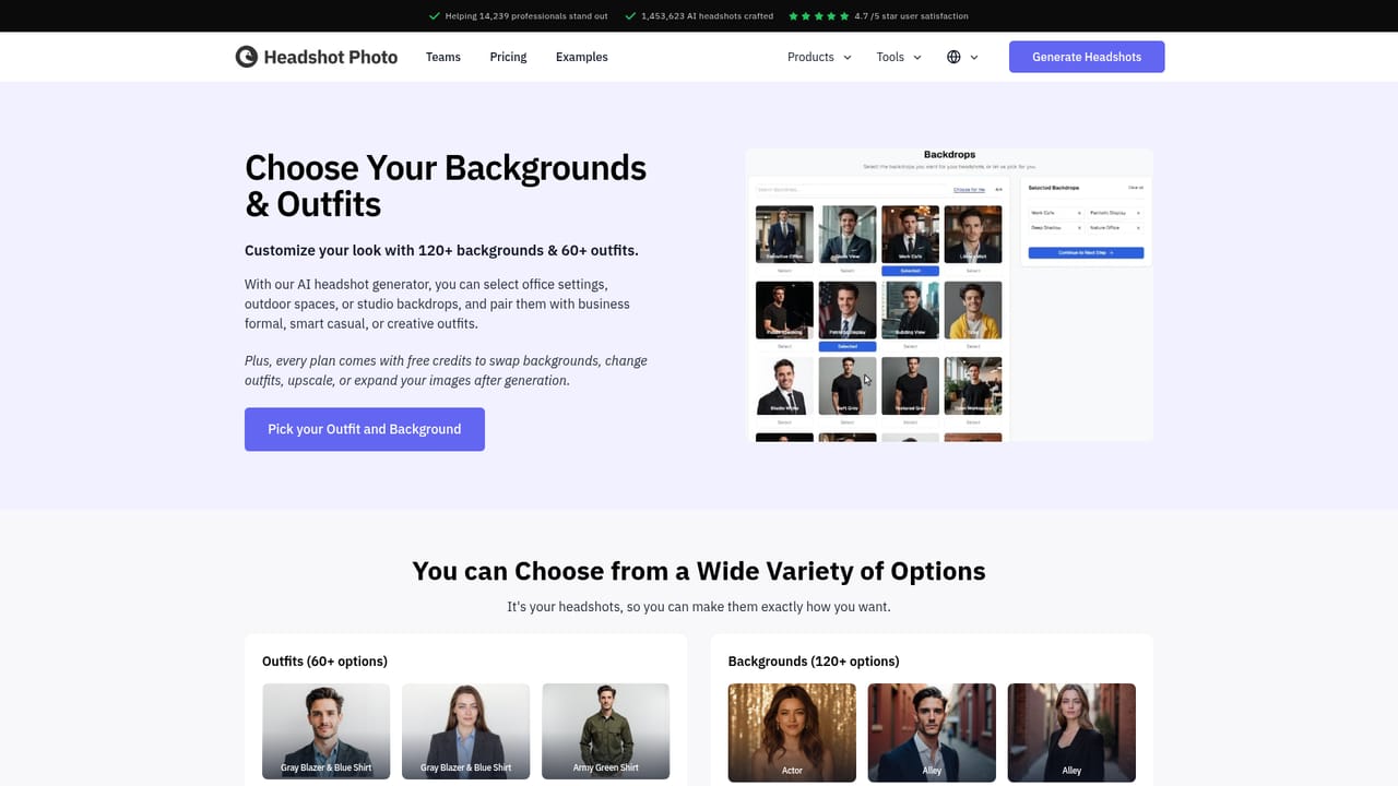 Headshot Photo — Pick your headshot styles