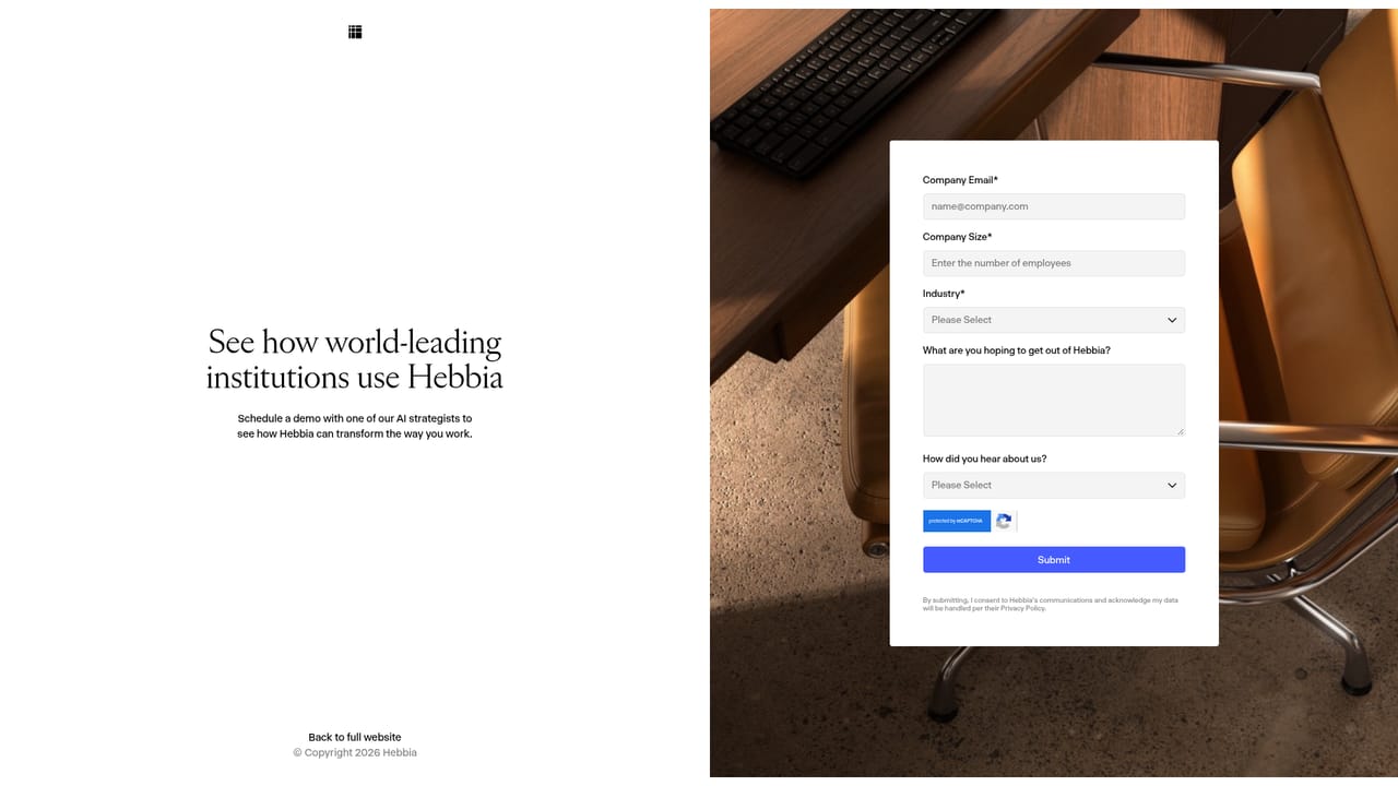 Hebbia — Request a demo