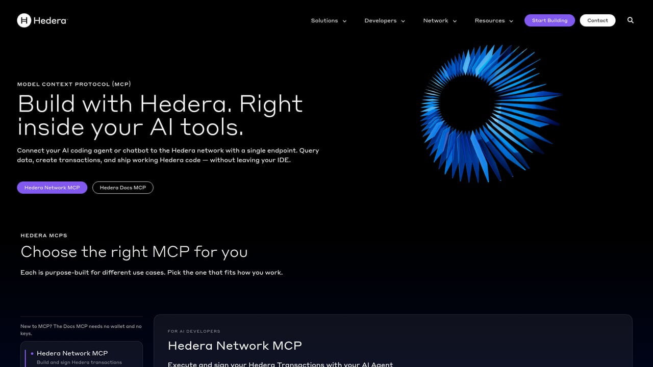 Hedera AI Studio — Connect AI tools through MCP