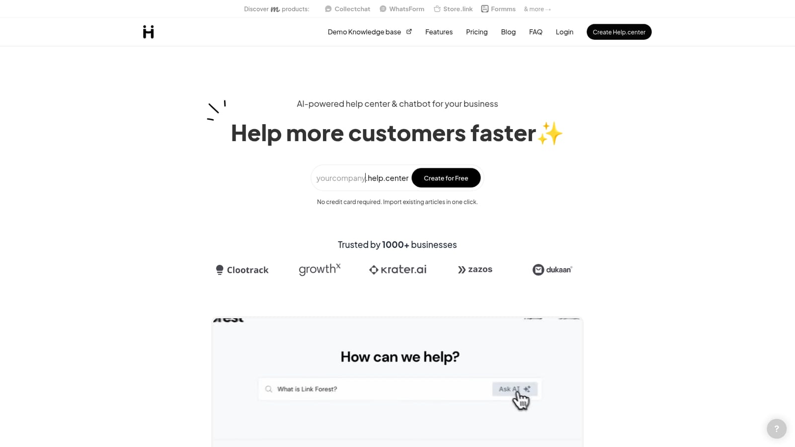 Help Center — Create your help center