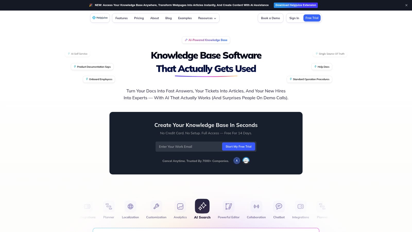 Helpjuice — Start the free trial and set up your knowledge base
