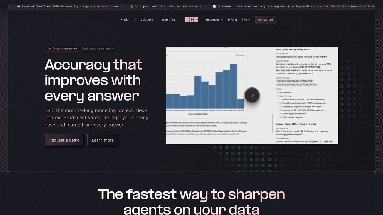 Hex.tech — Curate context for the agent