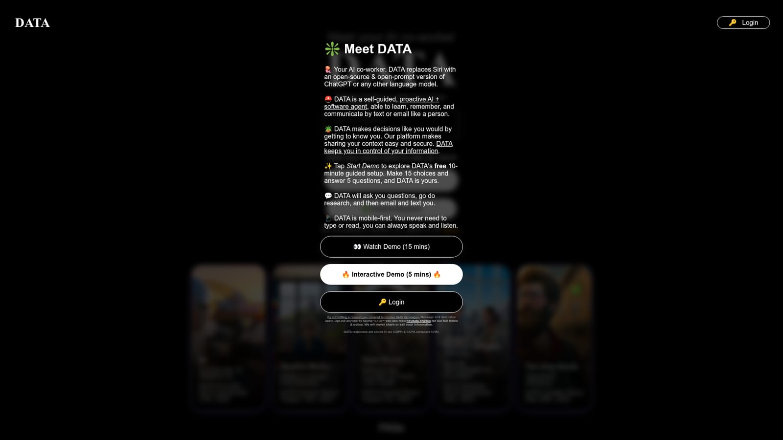 Hey Data — Run the free guided demo