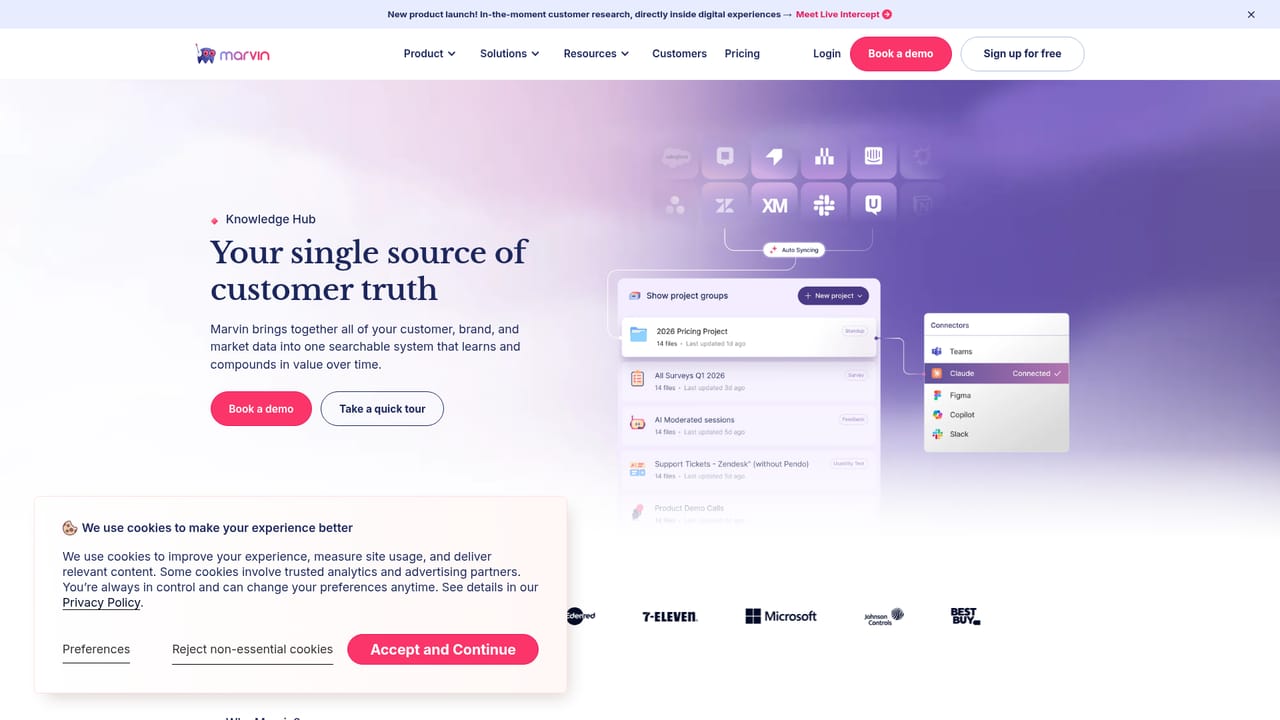 HeyMarvin — Load existing research into the repository