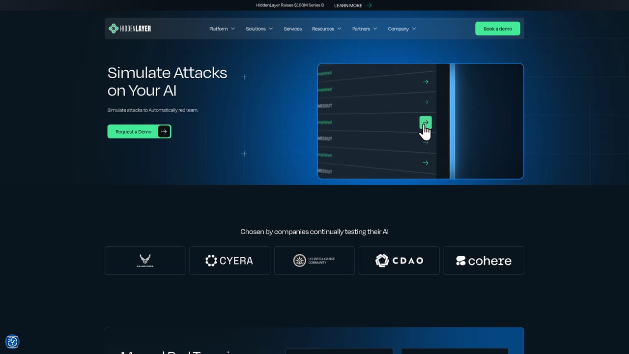 HiddenLayer — Test systems with attack simulation