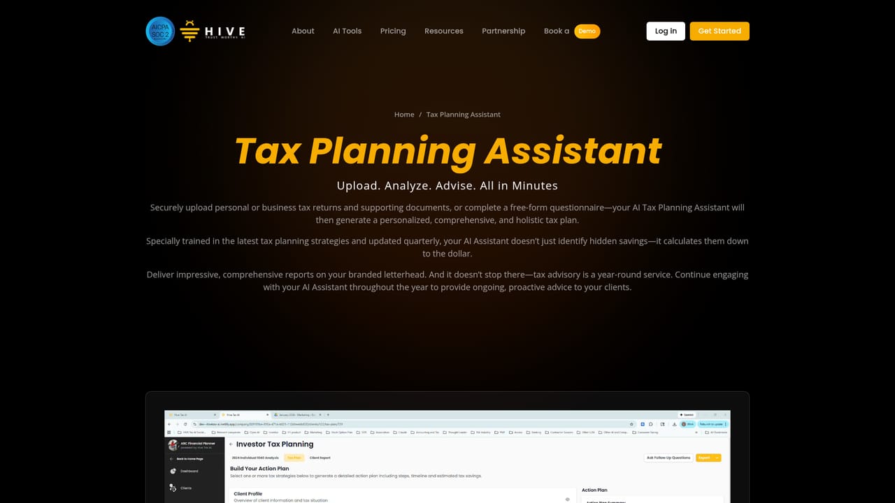 HiveTax — Generate a planning draft