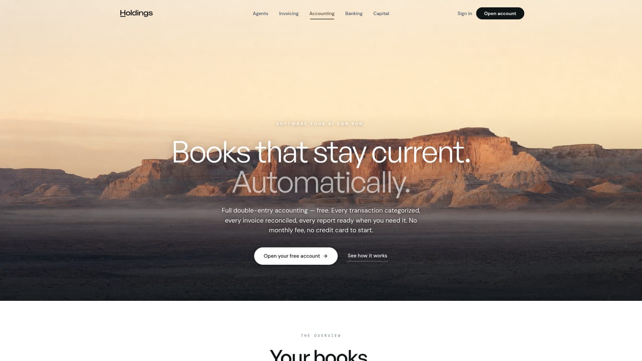 Holdings Invoicing — Let payments post to your books