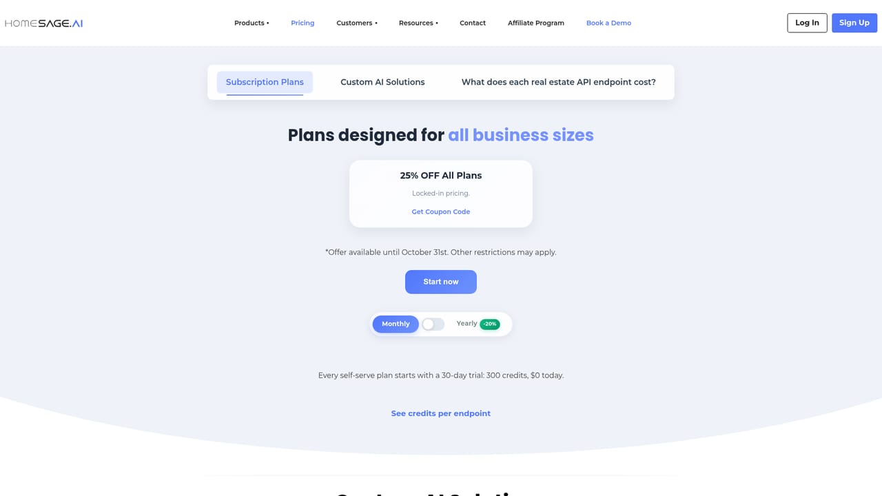 Homesage.ai — Compare plans
