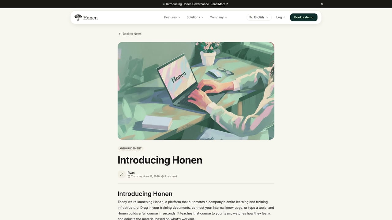 Honen — Load your source material into the Knowledge Base