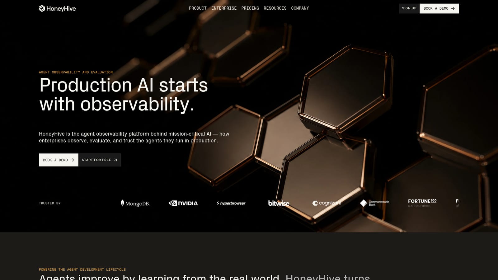 HoneyHive — Book a demo or open the app