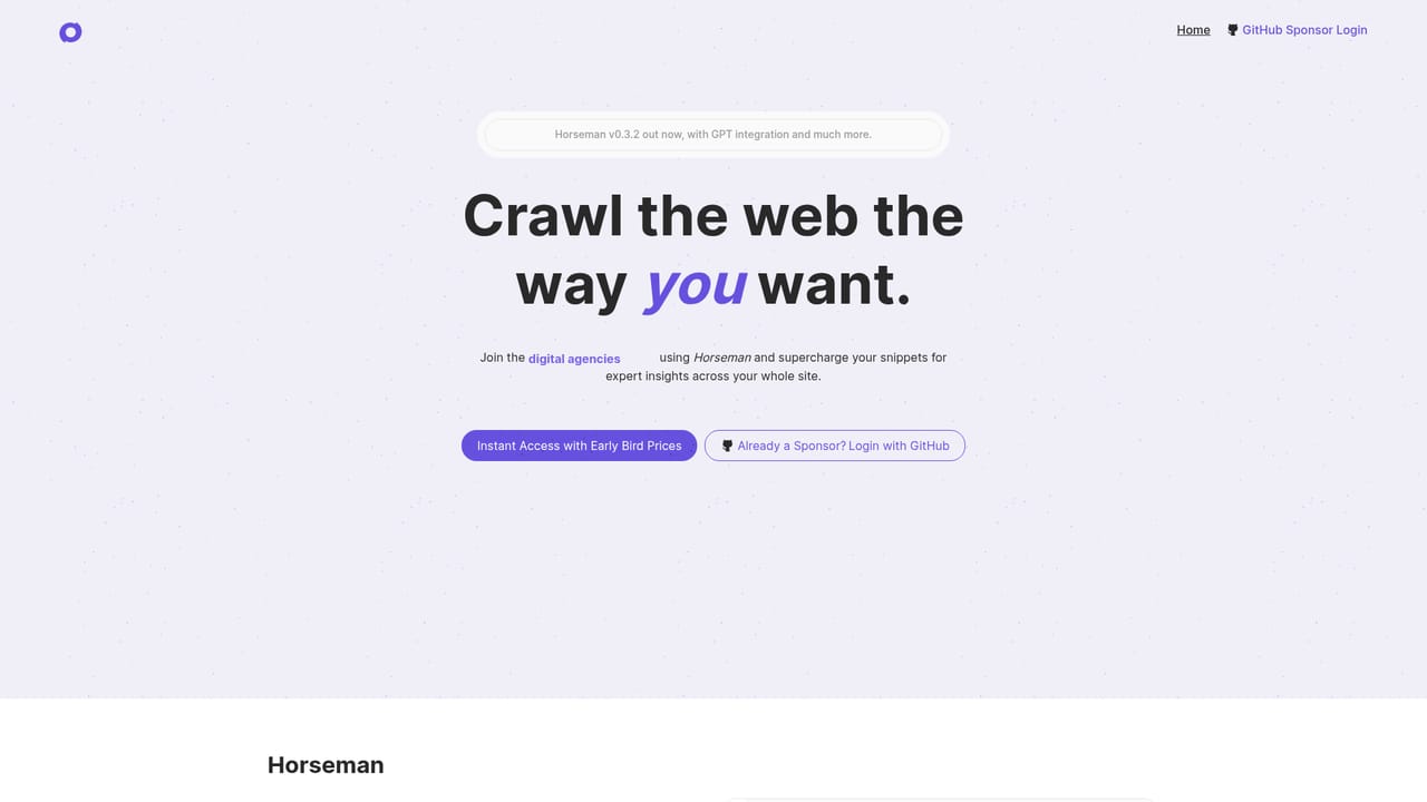 Horseman — Sign in with your GitHub account