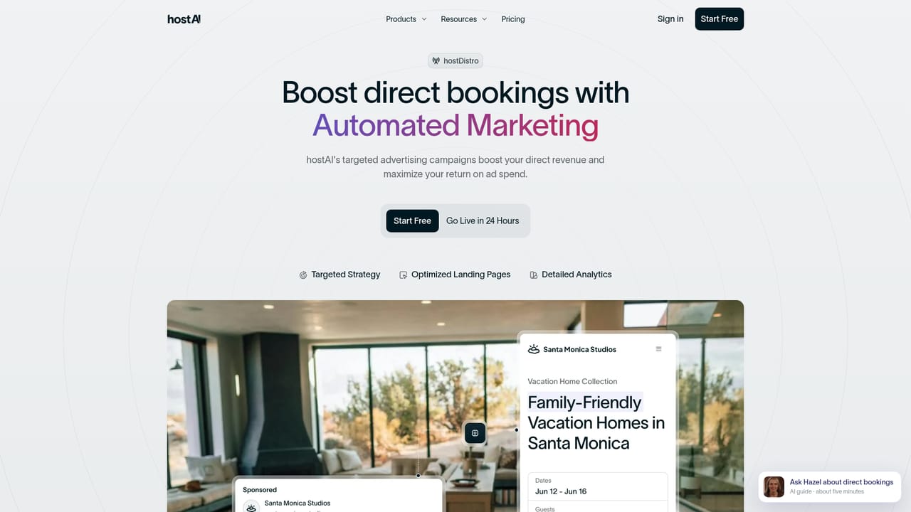 hostAI — Turn on Google Ads with hostDistro