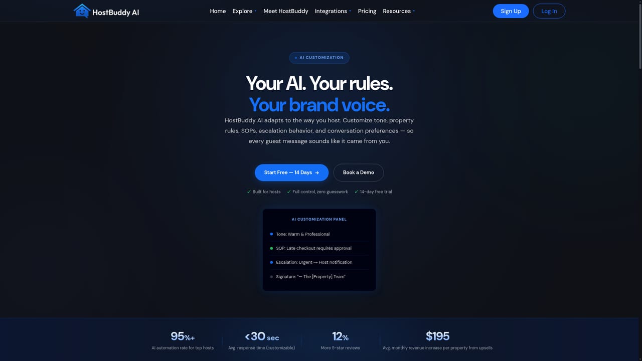 Hostbuddy AI — Customize the AI voice