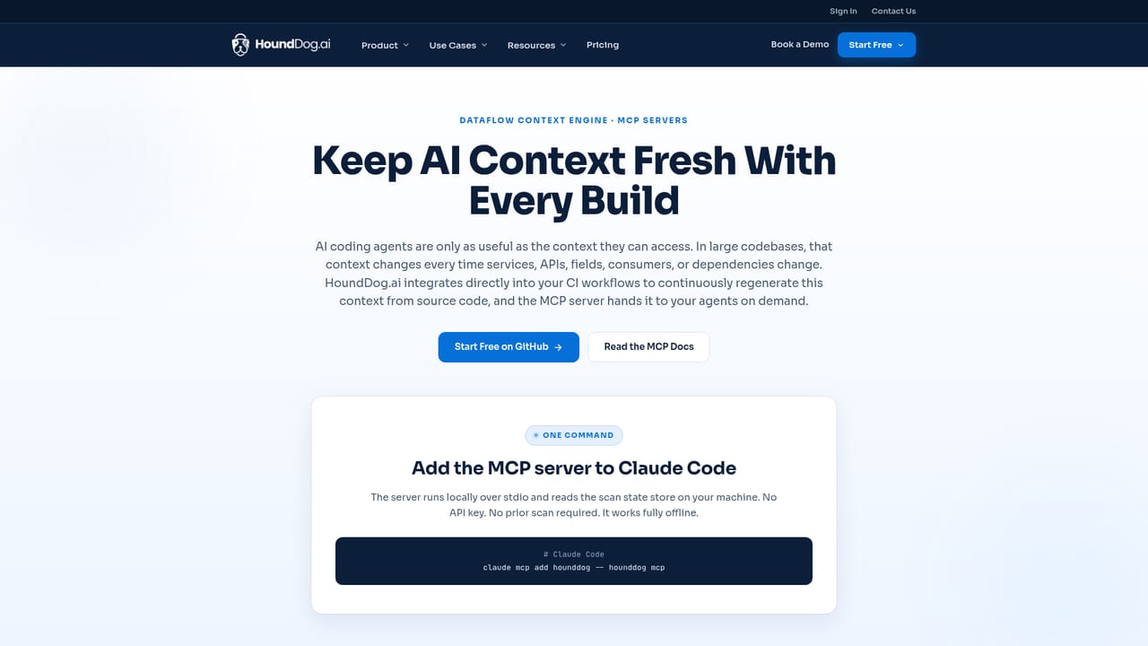 HoundDog — Wire context into your AI coding agent