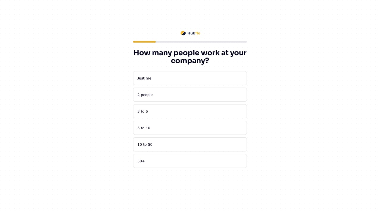 Hubflo — Book a demo and set up your workspace