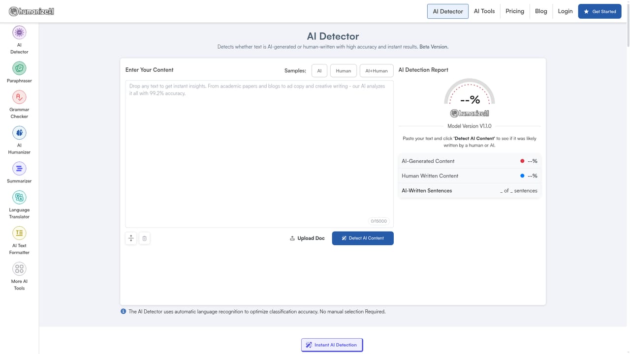 HumanizeAI.io — Check the result with the AI detector