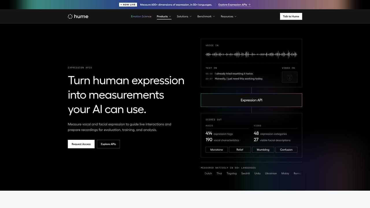 Hume AI — Enrich audio with the infrastructure APIs