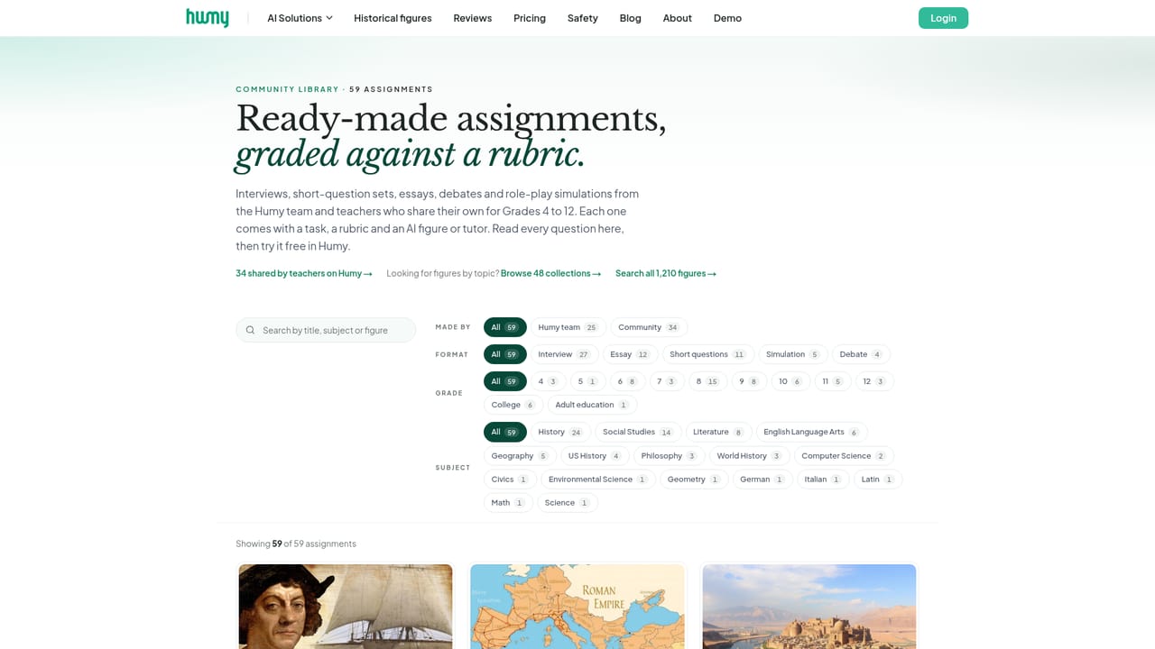 Humy — Pick an activity format