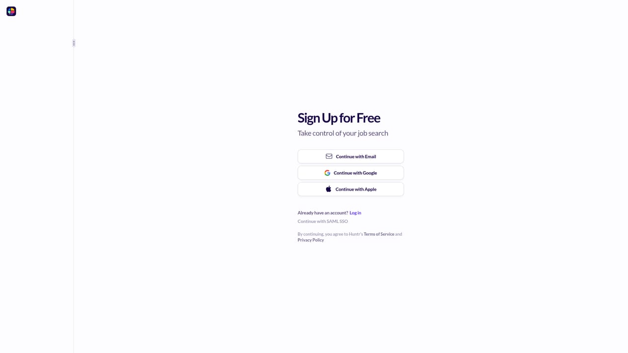 Huntr — Create a free account