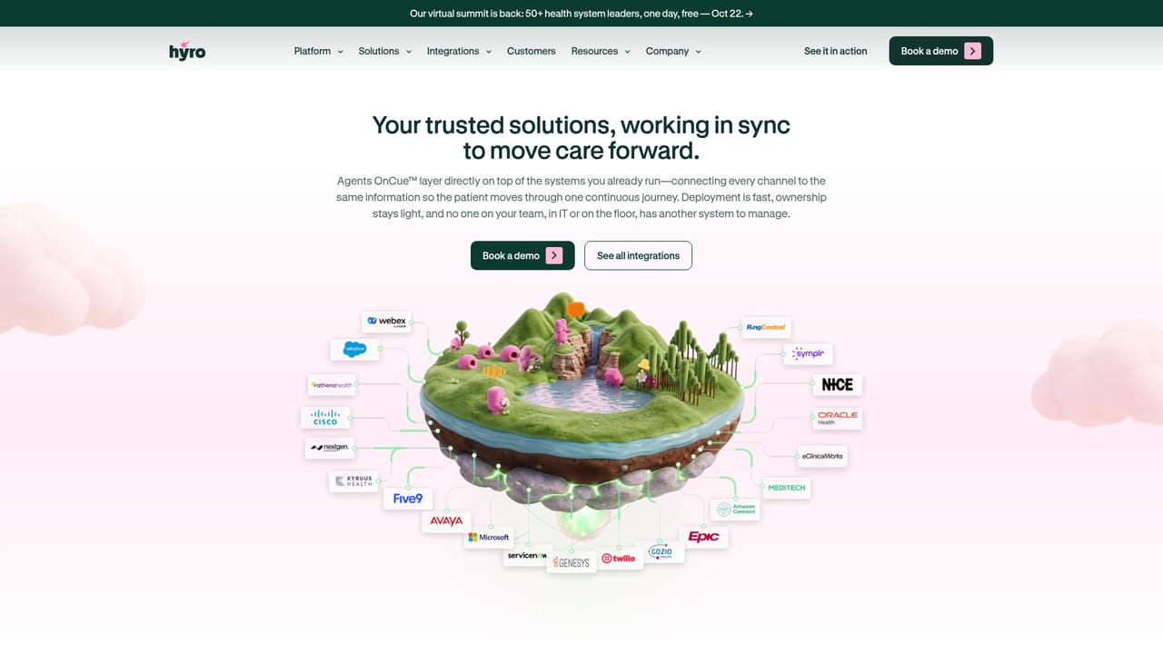Hyro — Map integrations to your contact center stack