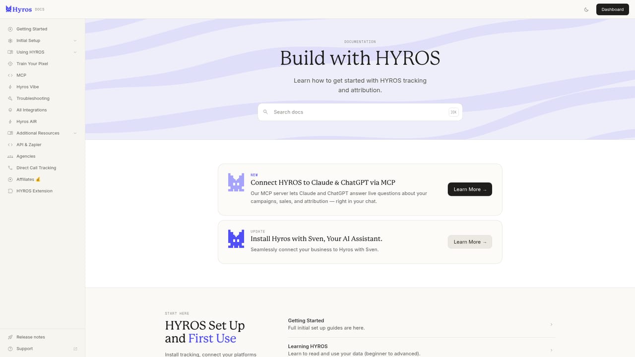 Hyros — Install tracking on your store or site