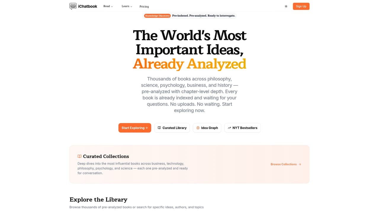 iChatBook — Explore the library for references
