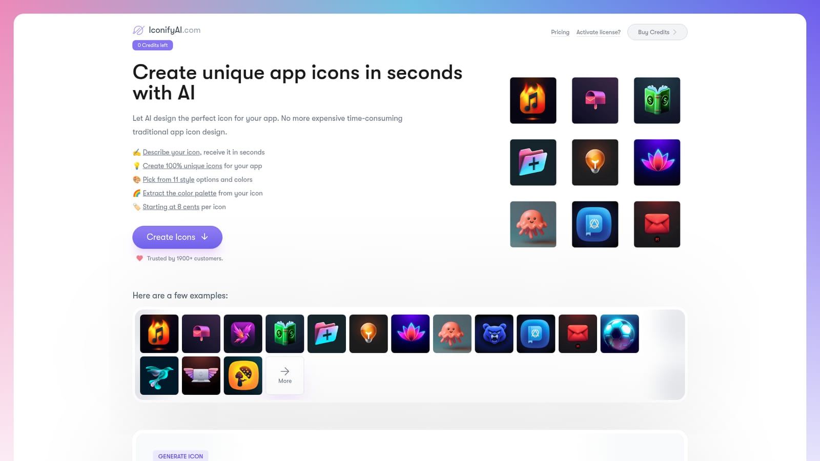 IconifyAI — Describe the objects and pick a color