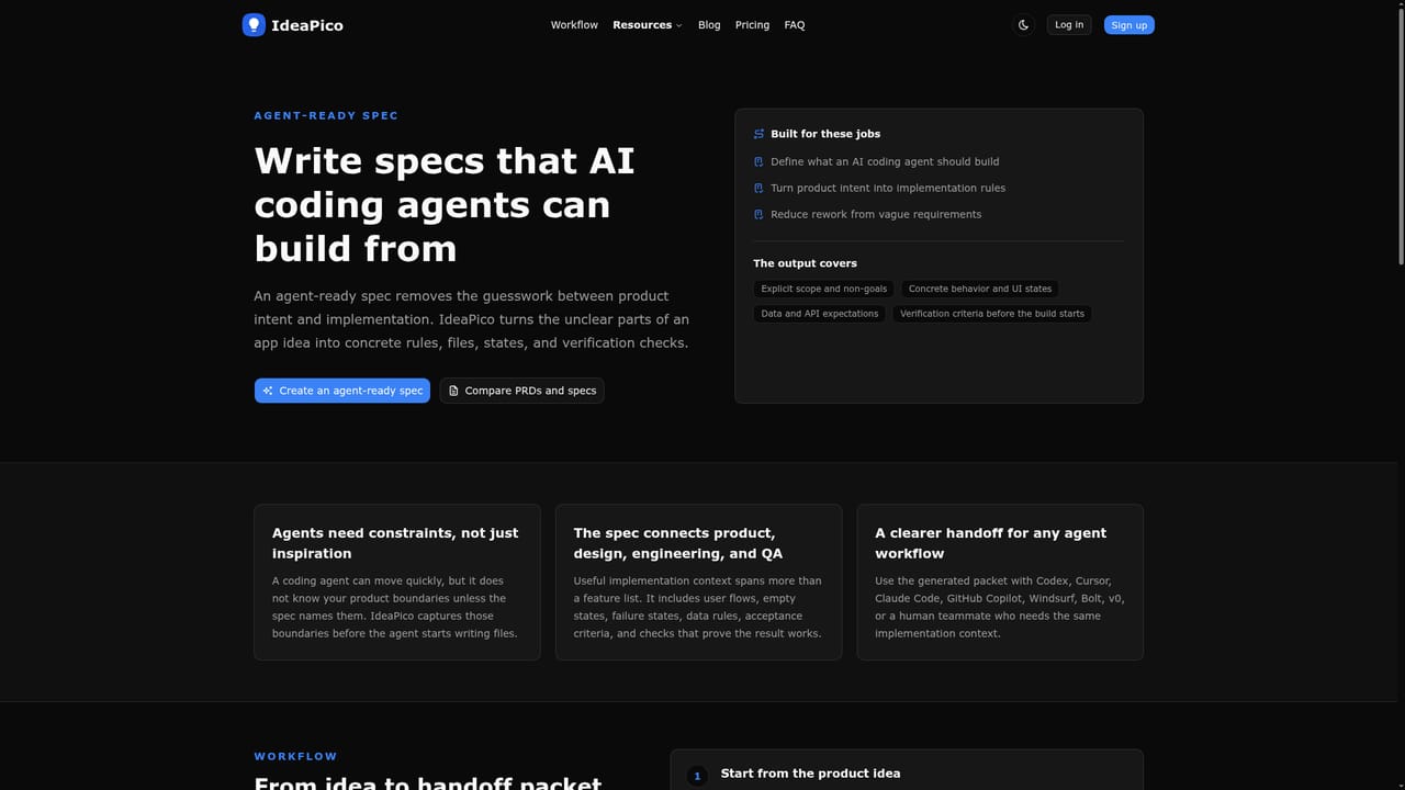 IdeaPico — Review the four-document packet