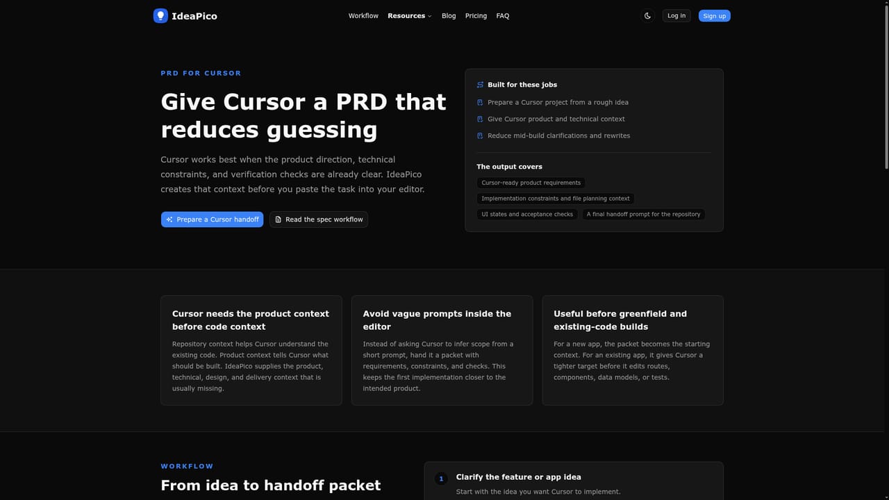 IdeaPico — Paste into your coding agent