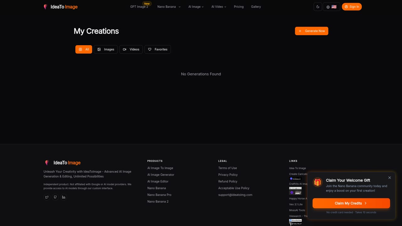 IdeaToImg — Review saved results