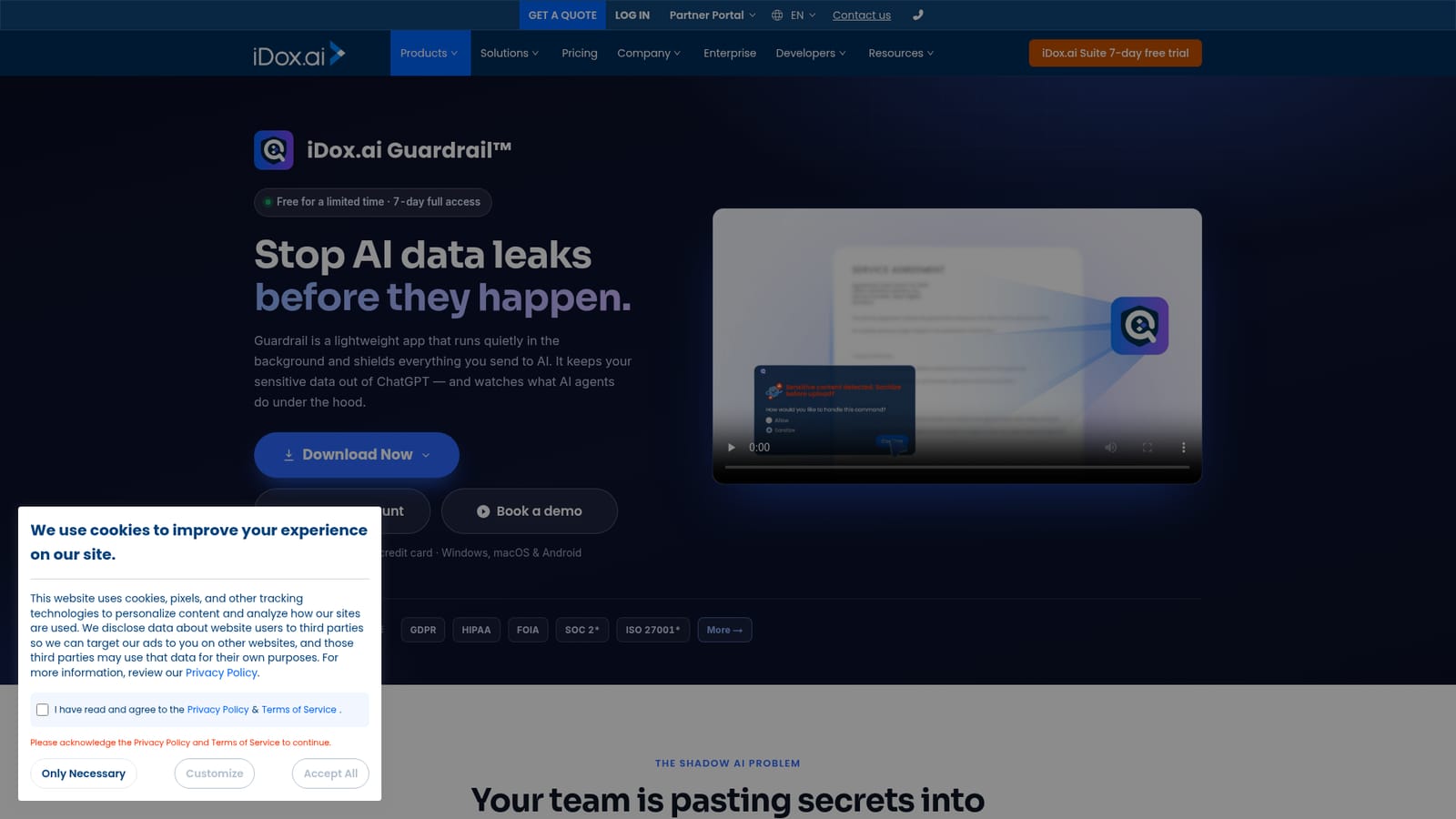 iDox.ai Guardrail — Create an account