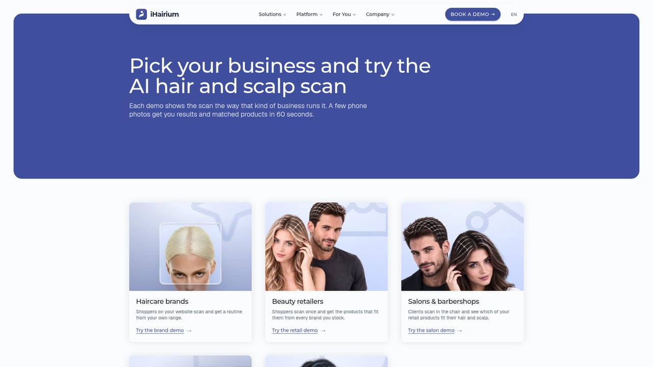 iHairium — Try the live demo scan first